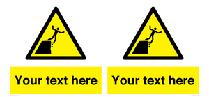 Custom Warning unstable cliff edge